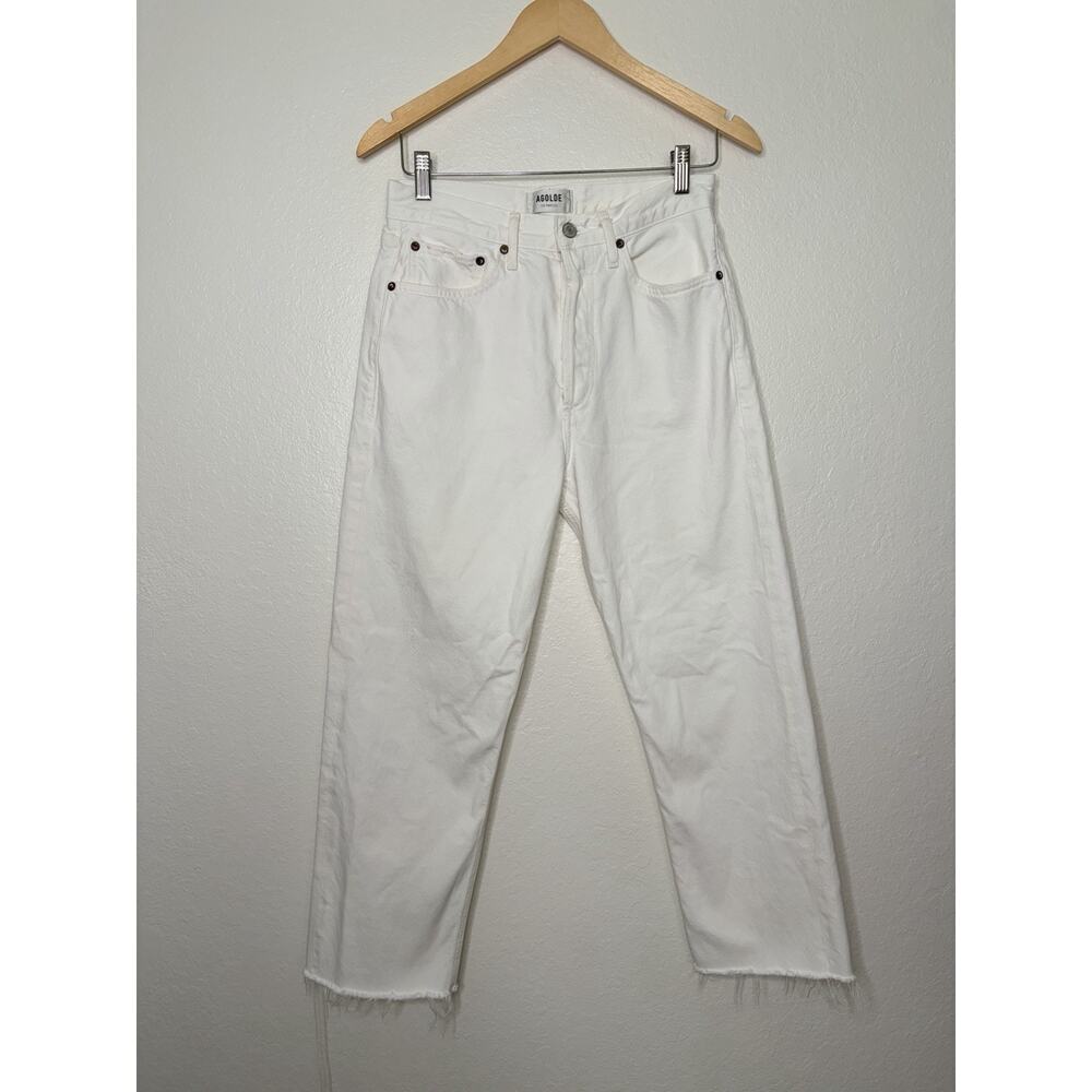Agolde 90's Crop Mid Rise Straight Jean in Fortune Cookie Size 26
